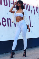 Black Mesh Lace Up Block Heels - Catalya-Boots