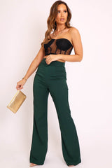 Black Mesh Polka Strapless Bralet - Bailie-Bralets