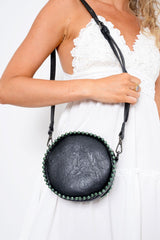Black Metal Sphere Cross Body Bag - Elpha-Bags