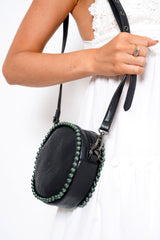 Black Metal Sphere Cross Body Bag - Elpha-Bags