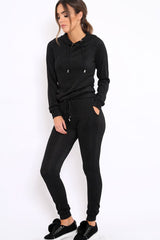 Black Metallic Tracksuit - Sinead-Co-ords