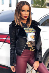 Black Motorcross Graphic Printed T-shirt - Lanora-T-shirt