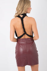 Black Multiway Slinky Bodysuit - Mindy-Bodysuits