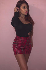 Black One Sleeve Cut Out Bodysuit - Lyana-Bodysuits