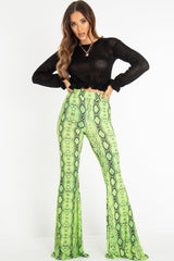 Black Open Knit Ruffle Hem Crop Jumper - Carrie-Crop Jumper