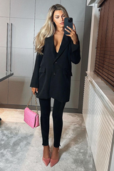 Black Oversized Blazer Dress Blazer Dresses Rebellious Fashion