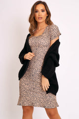 Black Oversized Chunky Knit Cardigan - Courtney-Cardigans