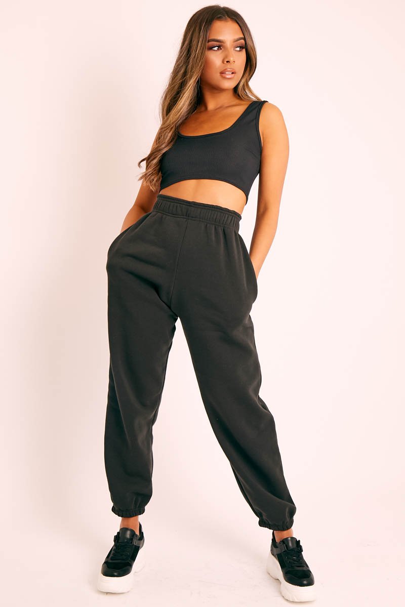 Black Oversized Joggers - Erica  Pants for women, Cute sweatpants