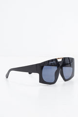 Black Oversized Square Frame Sunglasses - Valeri-Sunglasses