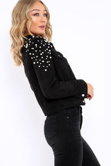 Black Pearl Suedette Jacket - Abbey-Jackets