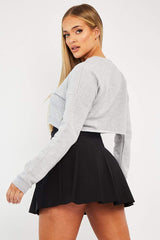 Black Pleated Tennis Mini Skirt - Faye-Skirts