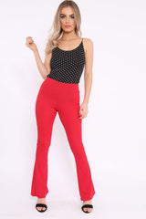 Black Polka Dot Bodysuit - Tari-Bodysuits