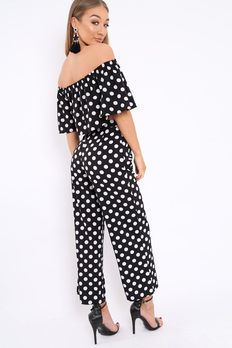 Black Polka Dot Co-Ord Set - Iselle-Co-ords