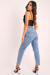 Black Polka Frill Corset Bralet - Shailey-Bralets