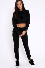 Black Pom pom Loungewear Set - Sacha-Co-ords