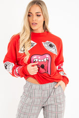 Black Red Check Ruffle Waist Skinny Trousers - Lecy-Trousers