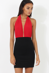 Black Ribbed Mini Skirt - Rebecca-Skirts