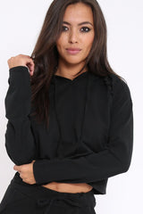 Black Ripped Loungewear Set - Natalia-Loungewear