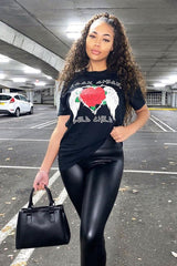 Black Rock Chick Graphic Printed T-shirt - Josee-T-shirt