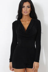 Black Ruched Side Dress-Billi-Dresses