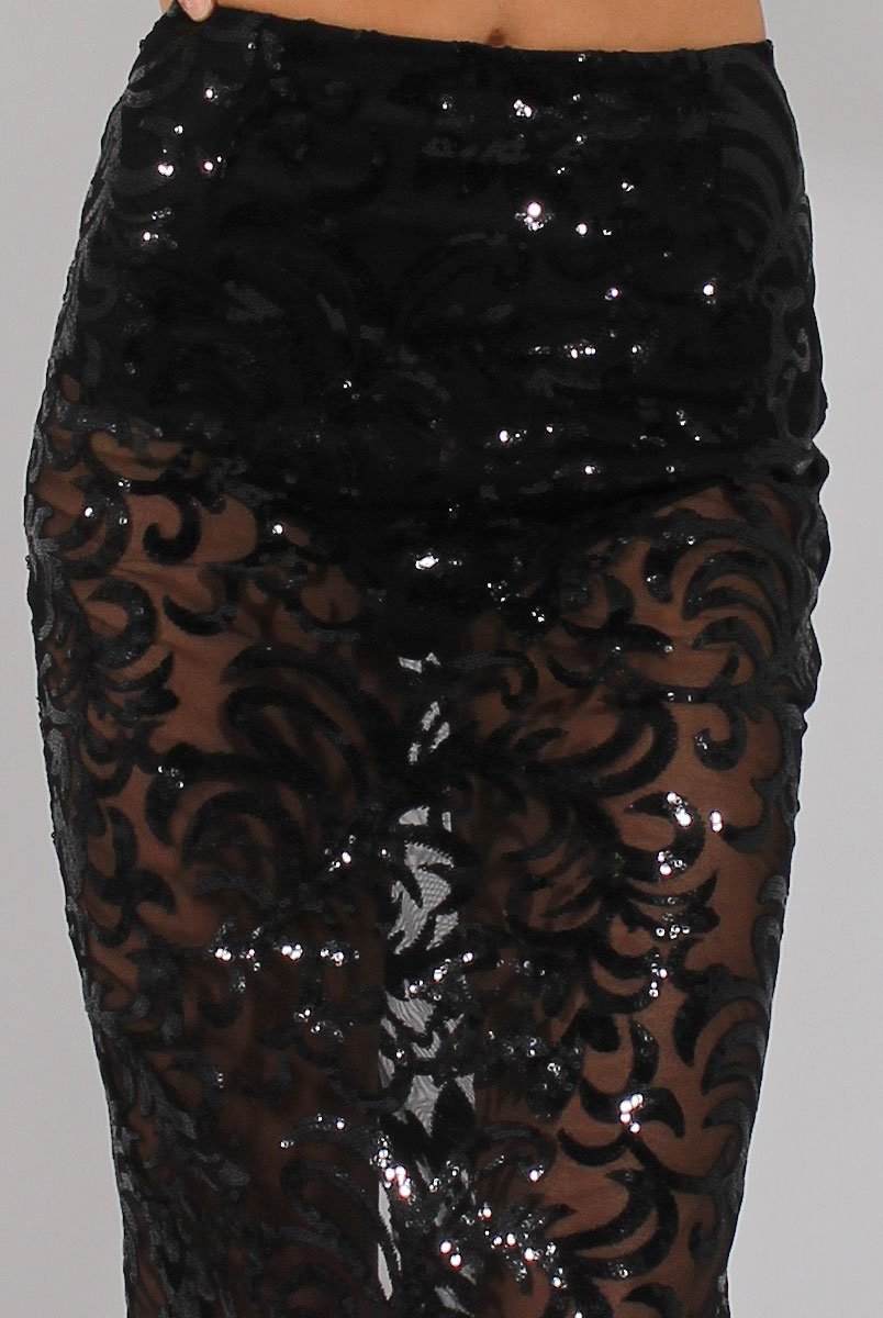 Black Sequin Co-ord - Rihanna-Co-ords