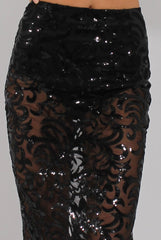 Black Sequin Co-ord - Rihanna-Co-ords