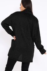 Black Shimmery Cardigan - Nicky-Knitwear