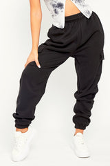 Black Side Cargo Pocket Joggers - Chantel-Joggers