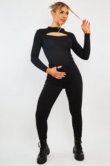 Black Skinny Stretch Denim Jeans - Maeva-Jeans