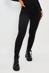 Black Skinny Stretch Denim Jeans - Maeva-Jeans