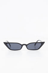 Black Slim Pointed Cat Eye Sunglasses - Shelsy-Sunglasses