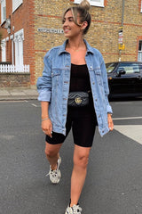 Black Slinky Halter Neck Unitard Playsuit - Dalia-Playsuits