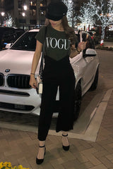 Black Spaghetti Strap Culotte Trousers - Adassa-Trousers