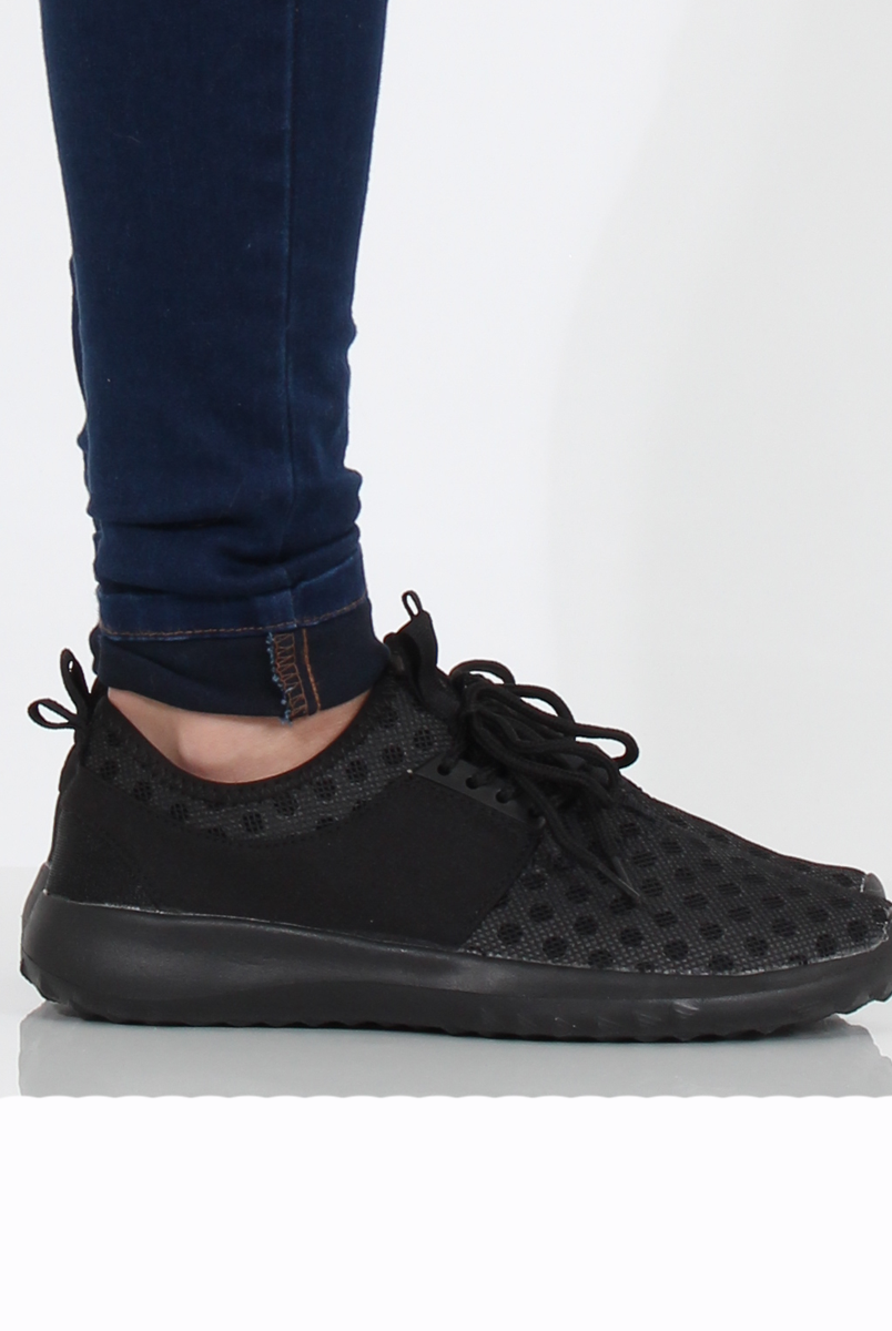 Black Spotted Trainers - Amalia-Trainers