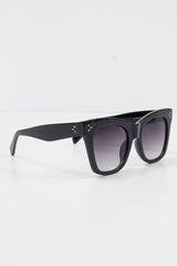 Black Square Frame Oversized Sunglasses - Leyli-Sunglasses