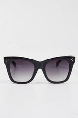 Black Square Frame Oversized Sunglasses - Leyli-Sunglasses