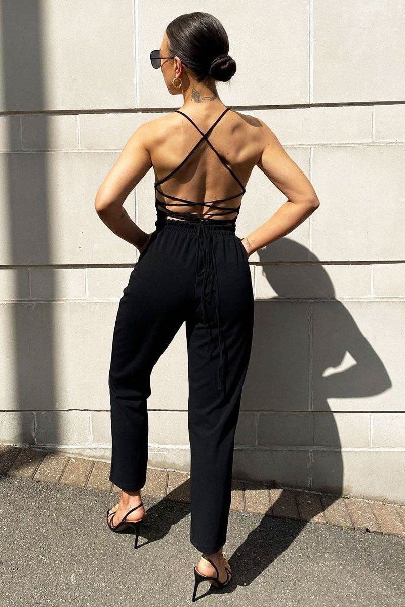 Lace back bodysuit