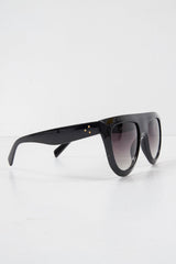 Black Square Oversized Sunglasses - Kajsa-Sunglasses