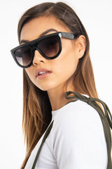 Black Square Oversized Sunglasses - Kajsa-Sunglasses