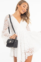 Black Straw Woven Faux Leather Bag - Delphine-Bags