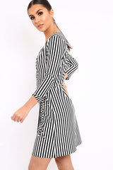 Black Stripe Dress - Imogene-Dresses
