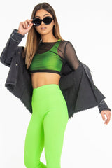 Black Studded Fringe Detail Distressed Denim Jacket - Carli-Jackets