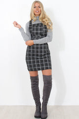Black Tartan Pinafore-Pippa-Dresses
