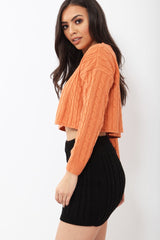 Black Thick Knit Bodycon Skirt - Kristy-Skirts