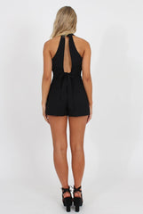 Black Tie Front Two Piece - Esta-Co-ords