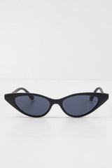 Black Tinted Lens Mini Cat Eye Sunglasses - Ezrie-Sunglasses