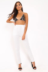 Black Traingle Gem Chain Bra - Novie-Jewellery