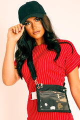 Black Utility Style Cross Body Bag - Dax-Bags