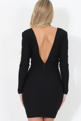 Black V Front Dress - Matti-Dresses