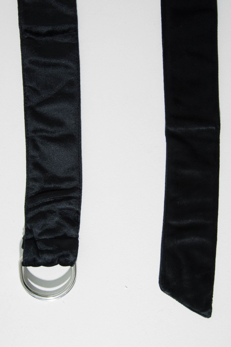 Black Velvet D Ring Belt - Cienna-Belts